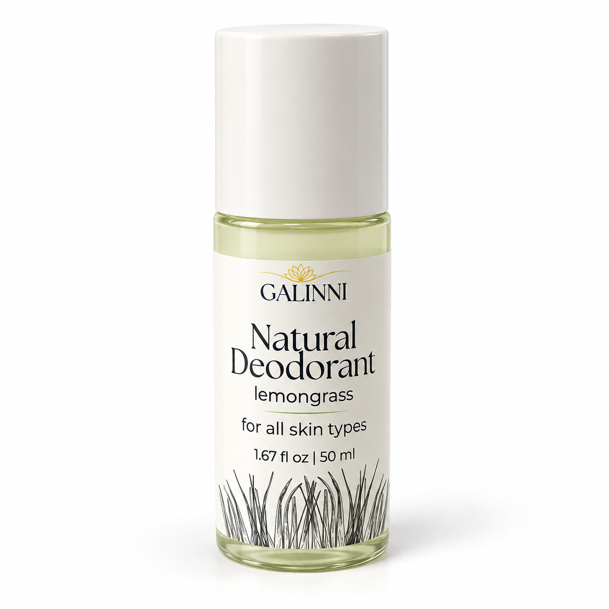 Deodorant Natural cu Piatră de Alaun | Roll-On Fără Aluminiu | GALINNI