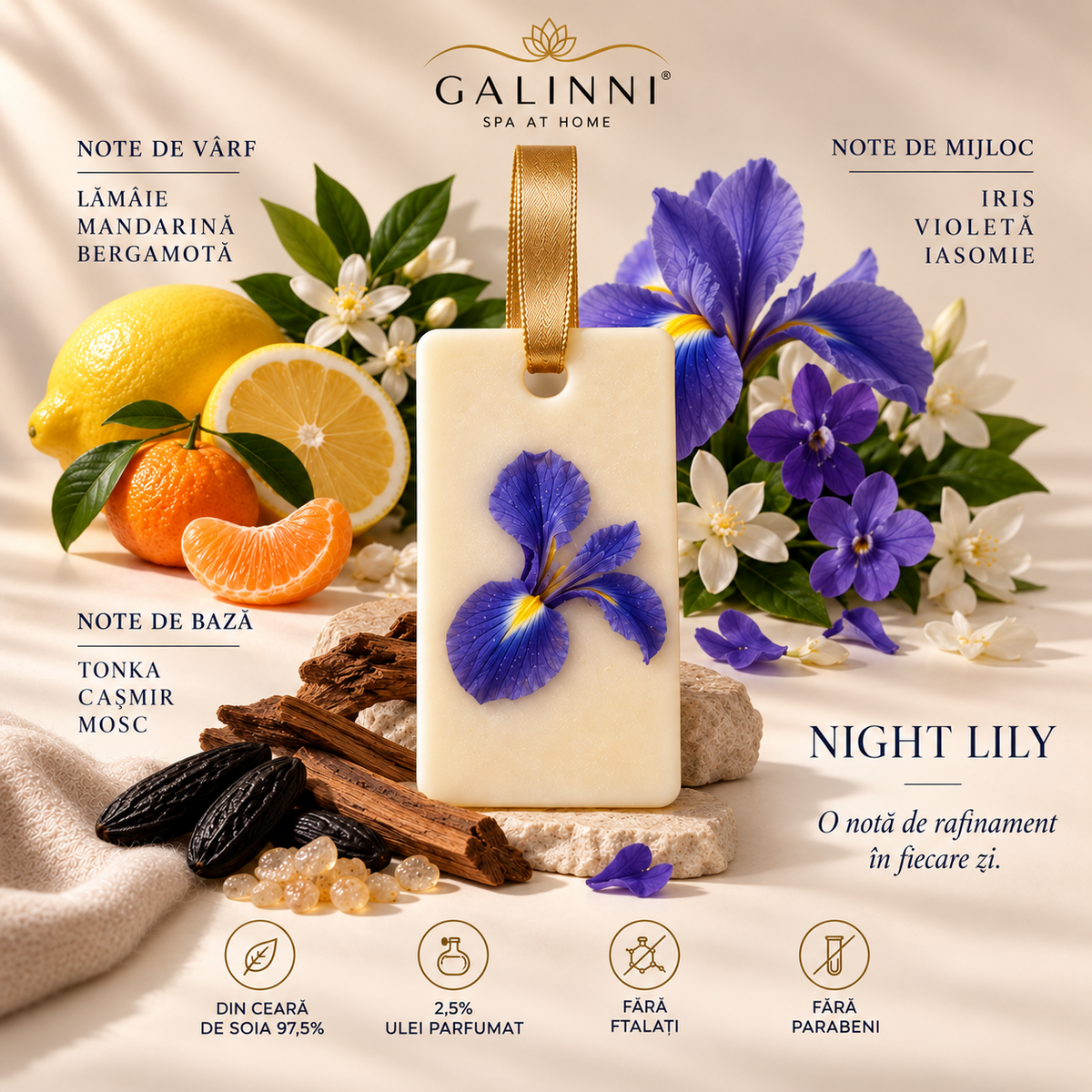 Odorizant dulap GALINNI Night Lily  35g notele de parfum 