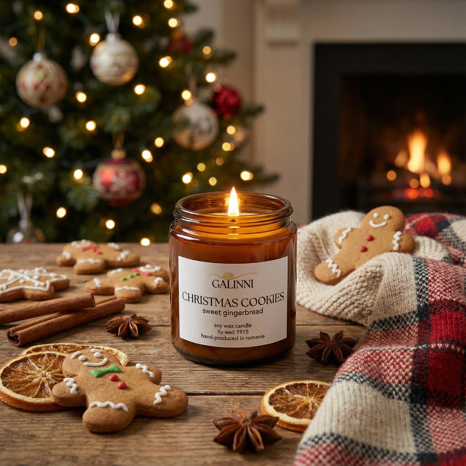 Lumânare parfumată Christmas Cookie Gingerbread | 230g