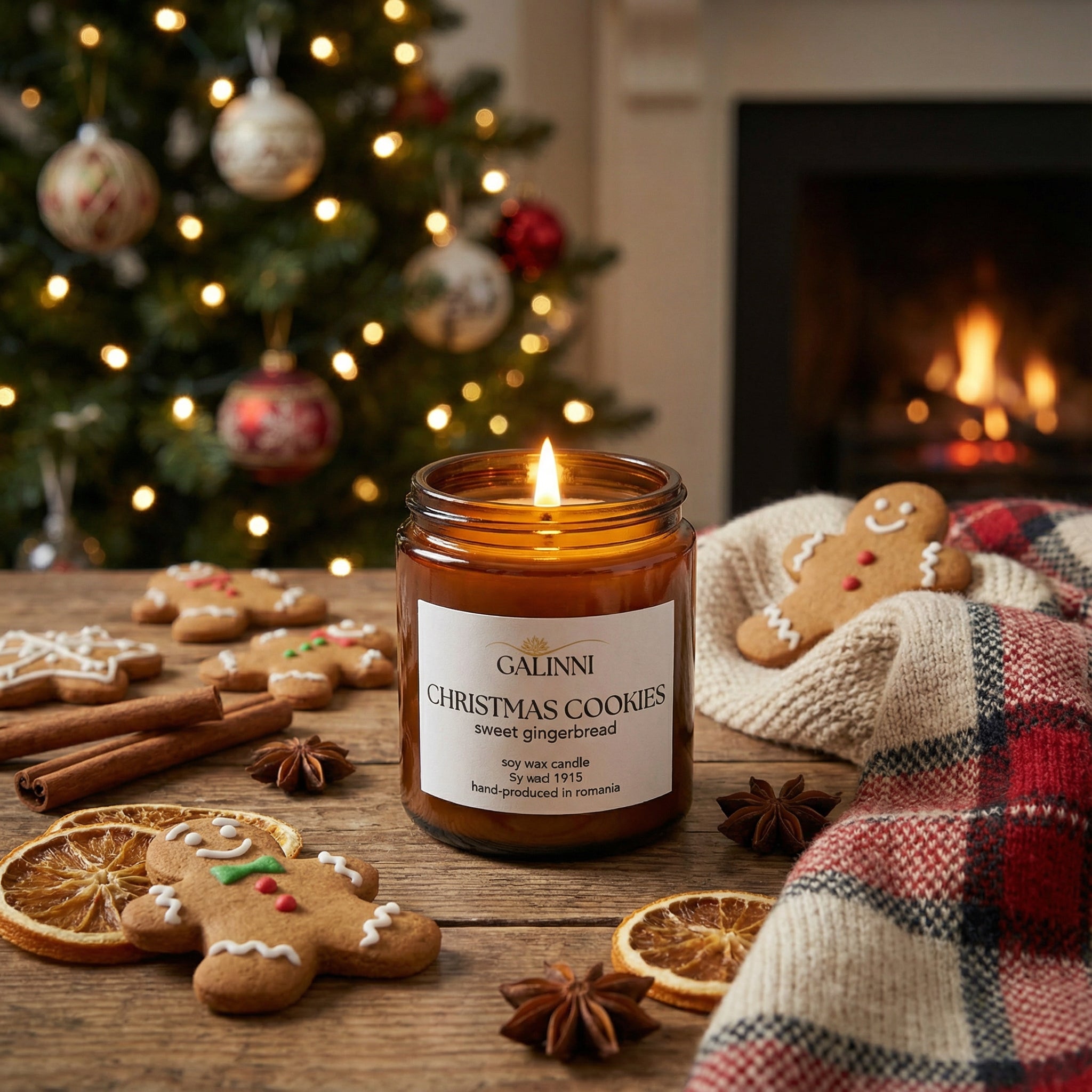 Lumânare parfumată Christmas Cookie Gingerbread | 230g